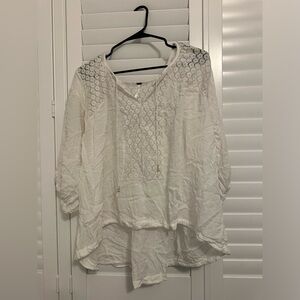 Free people see through layering blouse